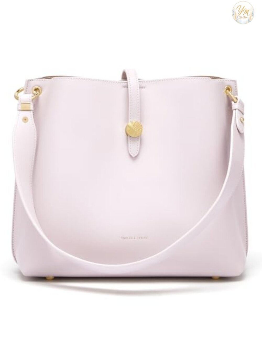 Cnoles Genuine Leather Bucket Bag Tote Shoulder Purse